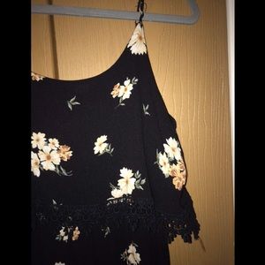 black floral forever 21 dress